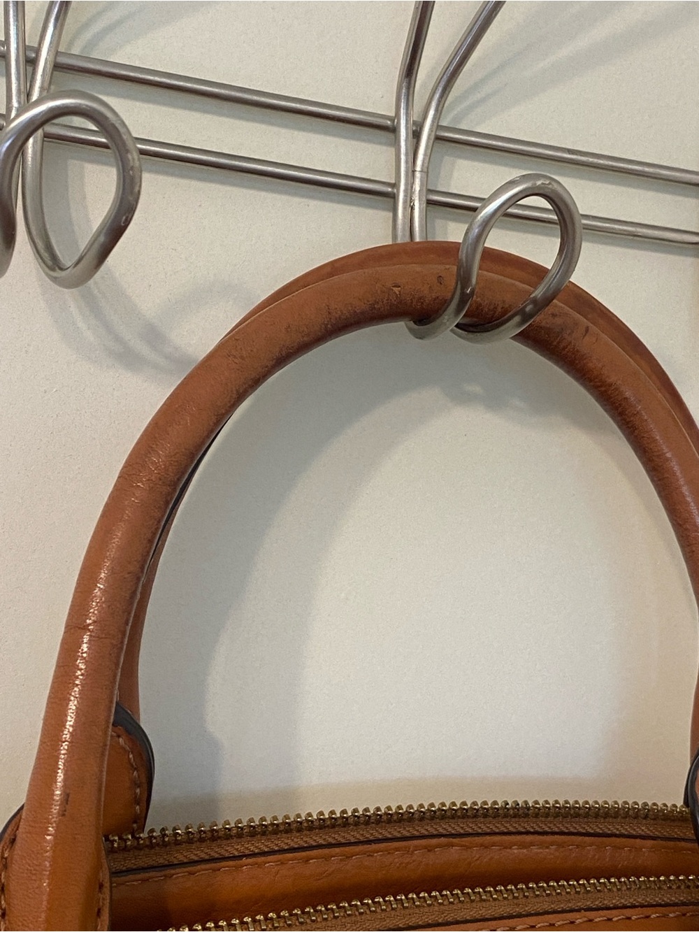 Michael Kors Brown & Tan MK Logo Satchel with Gold Accent - Picture 2 of 13